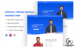 QPortfolio - Personal Portfolio One page WordPress Theme
