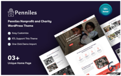 Penniles - Nonprofit and Charity WordPress Theme