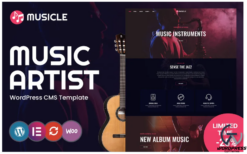 Musicle Music WordPress Theme