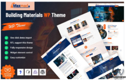 Maxmad - Building Materials Responsive WordPress Theme