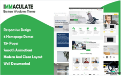 Immaculate Business - Multipurpose Consulting Wordpress Theme