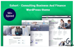 Exhort - Consulting Business And Finance WordPress Theme