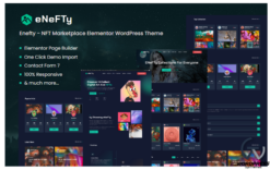 Enefty - NFT Marketplace Elementor WordPress Theme
