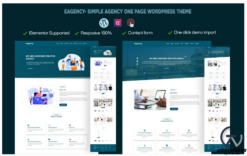 EAgency- Simple Agency One page WordPress Theme