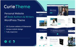 Curie – WordPress Theme For Authors And Writers
