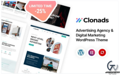 Clonads - Advertising Agency and Digital Marketing WordPress Theme