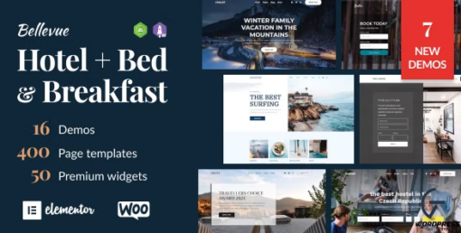 Bellevue %E2%80%93 Hotel Bed and Breakfast Booking Calendar Theme