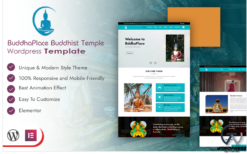 BuddhaPlace Buddhist Temple Wordpress Template