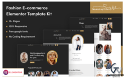 Weardrop Villa - Fashion E-commerce Elementor Template Kit
