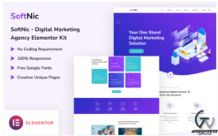Softnic - Digital Marketing Agency Elementor Template Kit