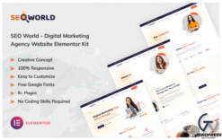 SEO World - Digital Marketing Agency Website Elementor Kit