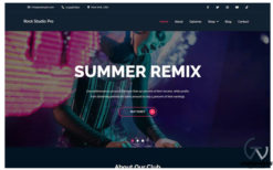 Rock Studio Pro - Unique and Modern Music WordPress Theme