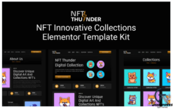 NFTThunder - NFT Innovative Collections Elementor Template Kit