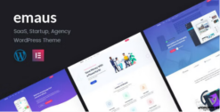 Emaus | SaaS App and Startup Elementor WordPress Theme 1.4.3