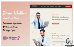 Jhon Walker Personal Advisor WP Landing Page