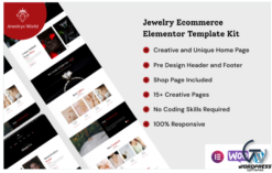 Jewelryx - Jewelry Ecommerce Elementor Template Kit