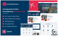Immigrationcare - Immigration and Visa Consultancy Elementor Kit