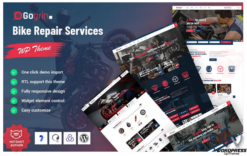 Gogrin - Bike Repair Service WordPress Theme