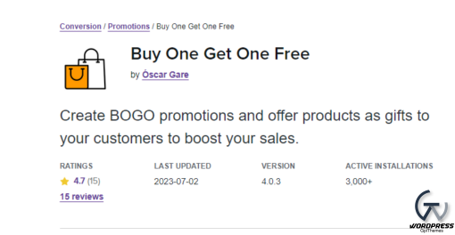 Woocommerce Buy One Get One Free