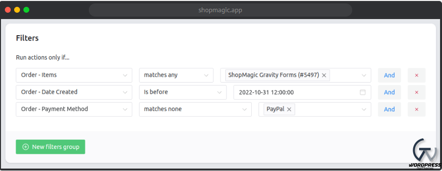ShopMagic – Advanced Filters 2.1.16 1 ShopMagic – Advanced Filters 2.1.16