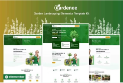Gardenee - Landscaping & Garden Care Elementor Pro Template Kit