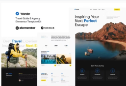 Wander - Travel Guide & Agency Elementor Template Kit