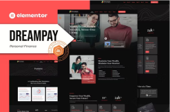 Dreampay - Personal Finance Elementor Pro Template Kit