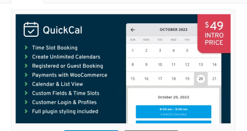 51jiJgGE QuickCal E28093 Appointment Booking Calendar for WordPress