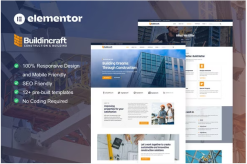 BuildinCraft- Construction & Building Elementor Template Kit