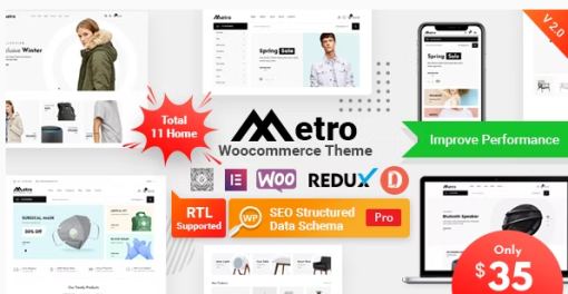 Metro E28093 Minimal WooCommerce WordPress Theme