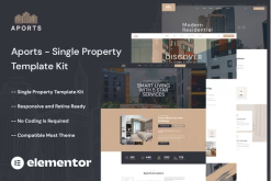 Aports - Single Property Elementor Template Kit