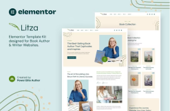 Litza – Book Author & Writer Elementor Template Kit