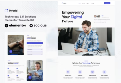 Hybrid - Technology & IT Solutions Elementor Template Kit