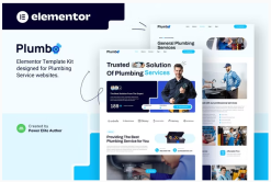 Plumbo – Plumbing Services Elementor Template Kit