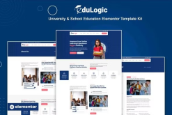 Edulogic - University & School Education Elementor Template Kit