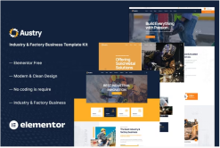 Austry - Industry & Factory Business Elementor Template Kit