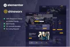 ShineWorx - Car Detailing Service & Car Repair Elementor Pro Template Kit