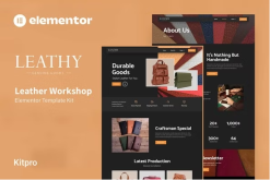 Leathy - Leather Workshop Elementor Template Kit