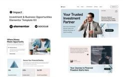 Impact - Investment & Business Opportunities Elementor Template Kit
