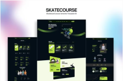 Skatecourse - Skateboard Lesson Elementor Kit