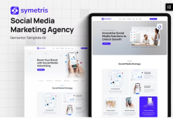 Symetris - Social Media Marketing Agency Elementor Template Kit