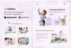 Kiddos - School & Kindergarten Elementor Template Kit