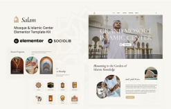 Salam - Mosque & Islamic Center Elementor Template Kit