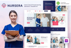 Nursera – Home Care & Private Nursing Services Elementor Template Kit