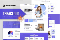 Teracloud - Saas & Digital Agency Elementor Template Kit