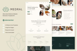 Medral - Alternative Medicine Website Elementor Template Kit