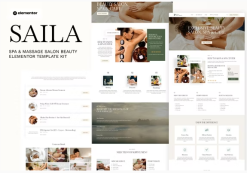 Saila - Spa & Massage Salon Beauty Elementor Template Kit