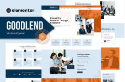 Goodlend - Venture Capital & Investment Elementor Template Kit