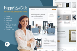 Happy Life Club - Business Tutor Elementor Template Kit