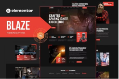 Blaze - Welding Services Elementor Template Kit
